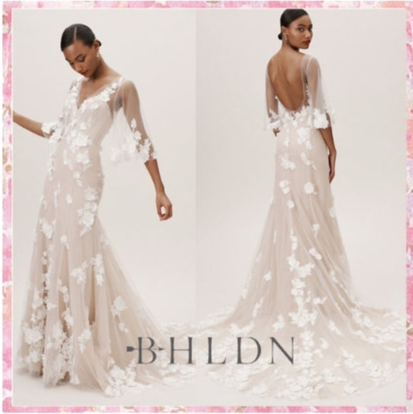 BHLDN by Watters Dresses & Skirts - New BHLDN By Watters Orielle Ivory/Blush Wedding Gown NWT Size 4